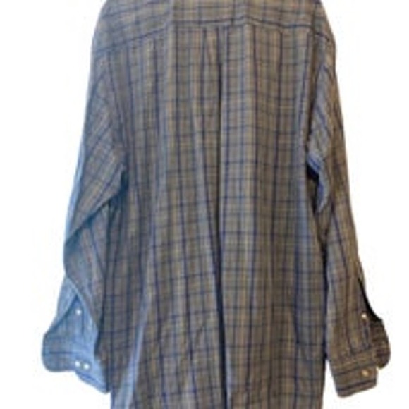 Peter Millar Blue Plaid Buttondown - Size XL - Picture 2 of 6
